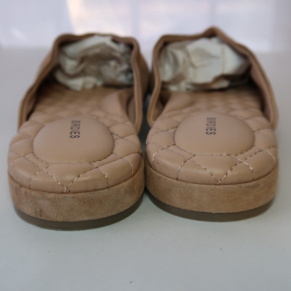 Birdies Tan Suede Pointed-Toe Slide Flats - Picture 6 of 8